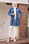 Stone Detailed Denim Shirt Light Denim 19400 - 3