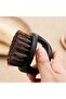 Beard Brush Horse Bristle Portable Cleaning Brush for Men's Beard - 1 Piece (BLACK) - 2
