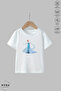 Children's Crew Neck Elsa 2 Printed Cotton White Short Sleeve T-Shirt