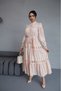 women's long lace detail design dress NBMS42110 - 4