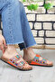 Toledo Anatomical Sole Stone Bead Detailed Women's Slippers - 3