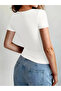 Solid Color, Crew Neck Women's Slim Fit Short Sleeve Body Lycra T-Shirts - 2