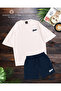 - Men's Short Sleeve Dwts10 Printed Tshirt-Shorts Set Large Size 2Pcs Oversized - 2