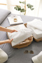 4-Piece White Parachute Fabric Baby Birth Hospital Outlet Bag Organizer Multi-Purpose Organizer - 5