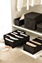 7 Compartment Black Wardrobe Drawer Accordion Folding Socks Clothing Laundry Organizer Organizer - 5