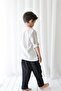 Black Vera Linen Stitched Carrot Trousers - 4