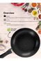 8-Piece Non-Stick Cookware Set Aluminum Pots And Pans Stainless Steel Lids grey 22-26+26+18cm - 2