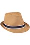 Men's Straw Hat with Belt Detail Y25750-13 Mink - 3