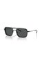 Ea21623001/8754 Men's Sunglasses Black Metal Frame Smoked Lens Uv400 - 5