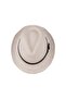 Men's Straw Fedora Hat with Belt Detail Y24750-09 White - 2