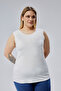 Plus Size Sleeveless Viscose Basic Blouse