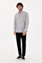 Men's Striped Gray Shirt 50306310-Vr024 - 4