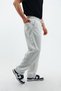 Loose Men's Baggy Loose Cut Pique Back Pocket Pants, Relaxed Cut Classic Loose Wide Leg Baggy Pants - 5