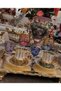 Esterhomedecor 6 People Colorful Hand Painting Coffee Cup Set - 4