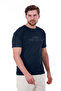 Men's Slim Fit Touch Sensitive Printed Navy Blue Color T-Shirt - 2