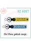 Yellow-Sky Blue, Special Design for You Ideal for Peace of Mind Gift 520 741 8, High Energy Keychain