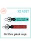 Special Design for Your Name, Special Gift That Gives Spiritual Power 520 741 8 Success Keychain, Pomegranate Flower-Turquoise
