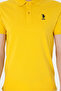 Men's Slim Fit Polo Neck Yellow Basic T-Shirt 50298011-Vr094 - 6