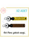 Special Design, Gift for Loved Ones 520 741 8 Energy and Peace Code 2-Key Chain, Light Brown-Yellow