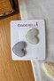 2-Piece Heart-Shaped Hairless Baby Buckle 3.5 cm - Baby Girl Buckle Set with Less Hair Newborn Buckle with Snap Fasteners - 2
