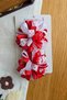 2-Piece Starry Red and White Ribbon Floral April 23Rd Hairpin Set - October 29Th Holiday Hairpin - 5