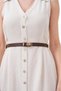 (Coffee)Women's Belt with Adjustable Lock Buckle,Pantalon Belt,Coat Belt,Shirt Belt - 2