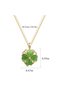 Four-Leaf Clover Necklace, Rotatable Lucky Pendant, 18K Gold Plated, Elegant Gift for Women - 3