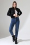 Women's Black Boutique Seasonal Bomber Jacket - 2