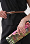 Simple Design Oval Buckle Faux Leather Thin Brown Belt 7400 - 3