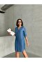 Shirt Collar Buttoned Long Sleeve Detailed Summer Denim Dress Missel8979 - 2
