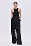 Black Halter Sleeve Tank Top