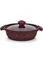 قدر منخفض من AMERCOOK ALFETTA مع غطاء 26 سم، لون أحمر جرانيت - 2