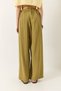 Women's Oil Green High Waist Wide Elastic Oversize Palazzo Trousers 80165 60271071 - 7