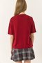 Women's Burgundy 100% Organic Cotton Relaxed Fit Round Neck T-Shirt 60602050 - 7
