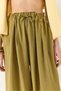 Women's Oil Green High Waist Wide Elastic Oversize Palazzo Trousers 80165 60271071 - 6