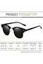 Foldable Rectangular Sunglasses for Men and Women Uv Protection Classic Sun Glasses - 4