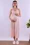 Effortt Powder Rope Strap Maternity Maternity Nightgown