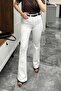 Flared Leg - Lycra White Jeans