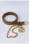 Women's Trouser Belt with Chain Medallion Detail, Jacket Belt, Dress Belt, Shirt Belt - 2