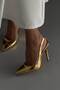 Monica Gold 10 cm Women's Stiletto, High Heels - 2