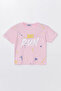 Run Printed Combed Cotton Shorts-T-Shirt Girls-Boys Set - Coppa - Pink - Age 4 - Frnd00000002-43 - 3