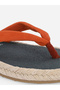 Red Plain Thong Toe Yoga Mat Slippers - 2