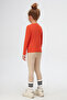 Kiremit Basic Seasonal Lycra Long Sleeve Girls' T-Shirt - 4