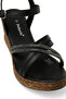 323155 .Z 5Fx Black Women's Wedge Heel Sandals - 7