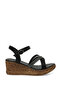323155 .Z 5Fx Black Women's Wedge Heel Sandals