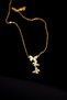 Butterfly Model Stylish Elegant Gold Steel Necklace