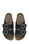 PLAIN NU 5FX Navy Blue Women's Cork Slippers - 4
