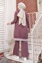 Zippered Ribbed Set Lilac 10405 - 4