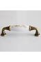 Porcelain Antique Antique Yellow 96 mm Furniture Kitchen Drawer Cabinet Cabinet Handle Handle Handles - 5