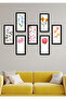 7 Piece 20 X 10 Flowers Wall Decor Painting Set for Salon Living Bed Room Kitchen - 2